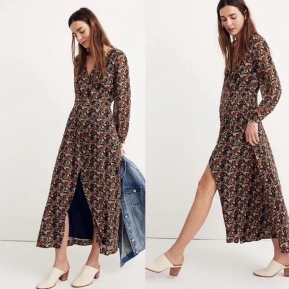 Madewell Nightflower Maxi Dress in Prairie Blossom — Size 8 - Picture 4 of 7